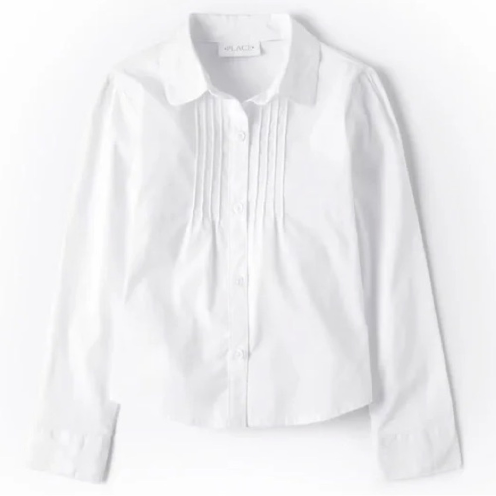The Children's Place White Long Sleeve Button Down Shirt